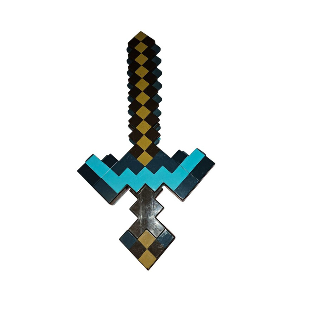 Mattel Minecraft Transforming Diamond Toy Sword Action Figure Toy Role Play - Picture 1 of 7